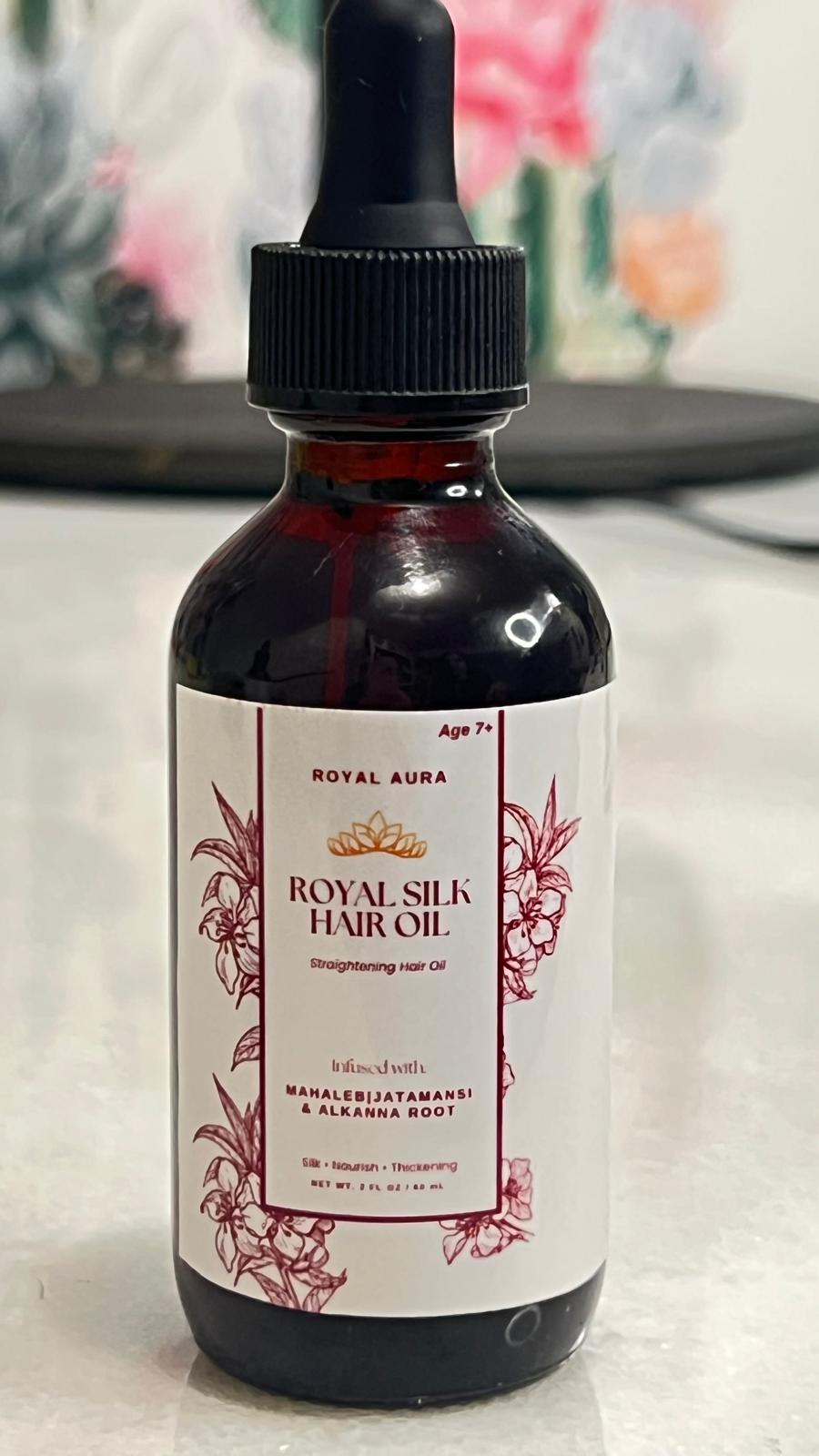 Royal Silk Hair Oil 2 oz - Silk, Nourishment & Thickening Hair Oil
