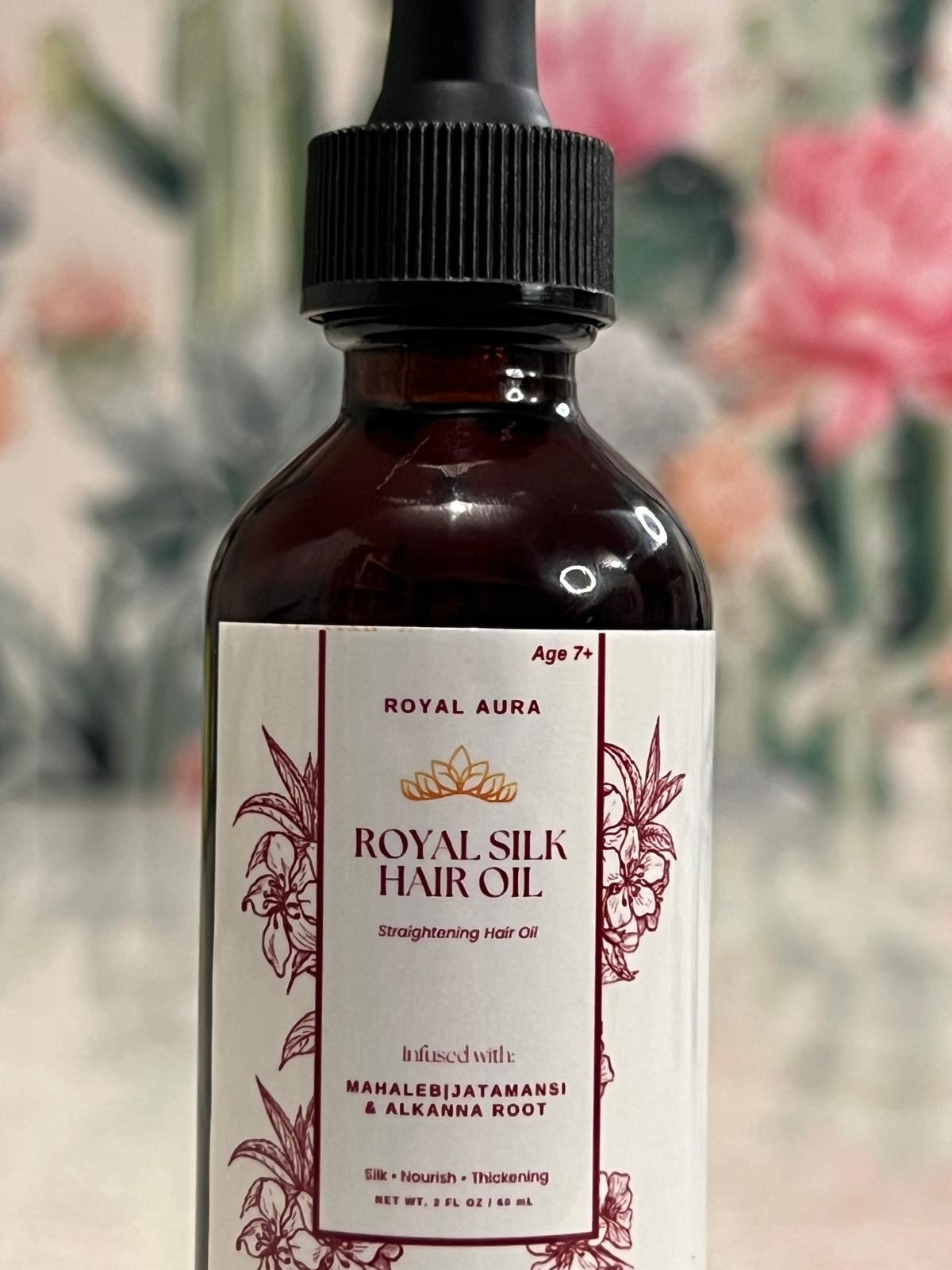 Royal Silk Hair Oil 2 oz - Silk, Nourishment & Thickening Hair Oil